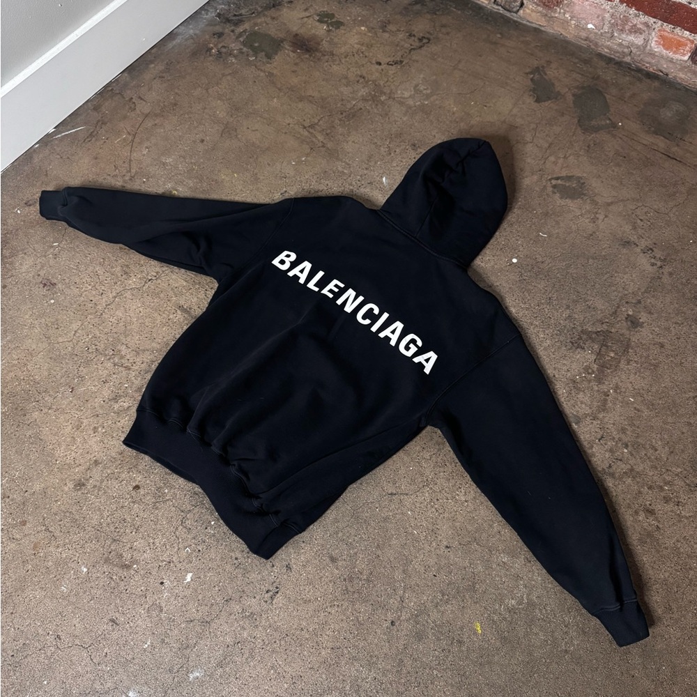 Balenciaga Black Hoodie Small